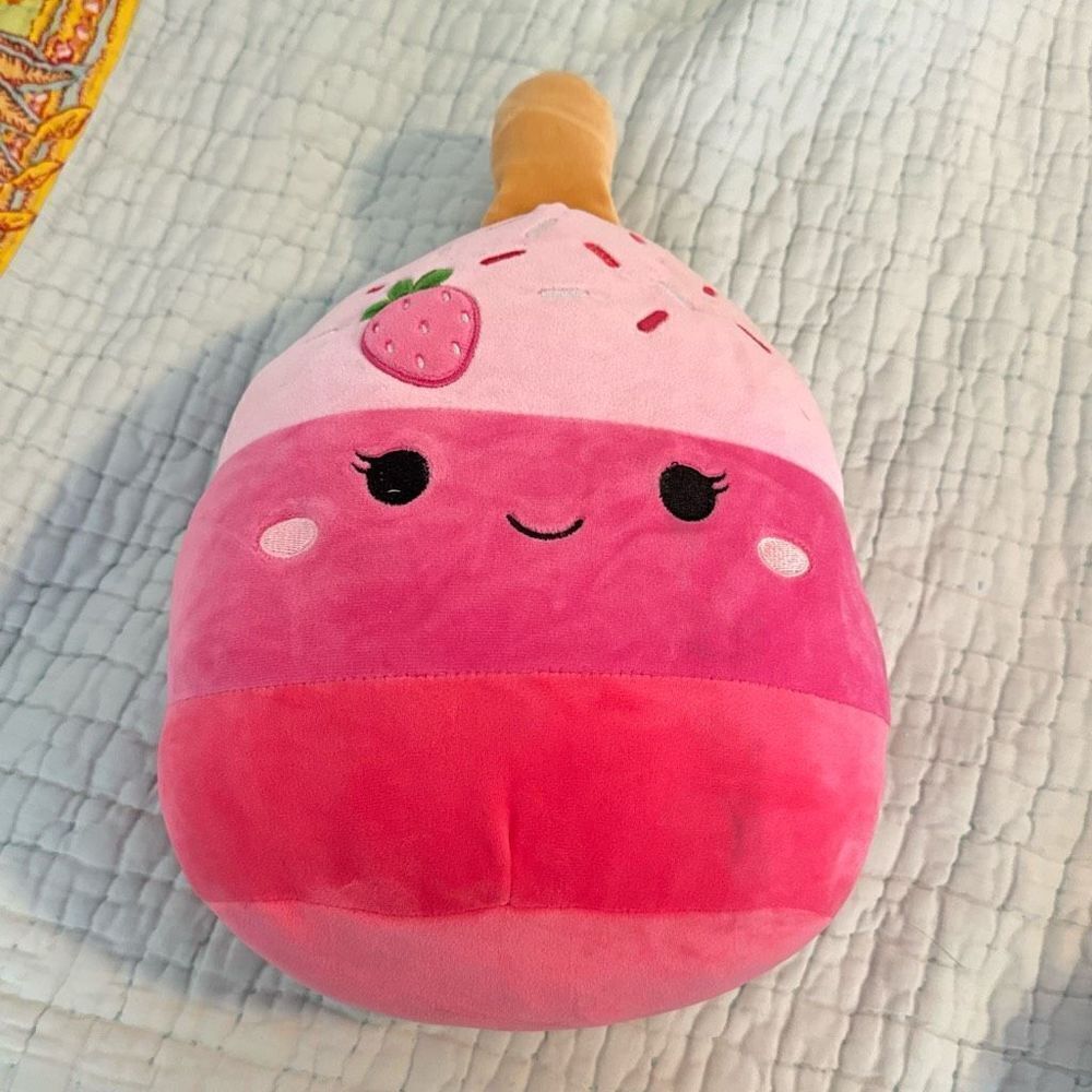 Squishmallows Pink Strawberry Layered Plush